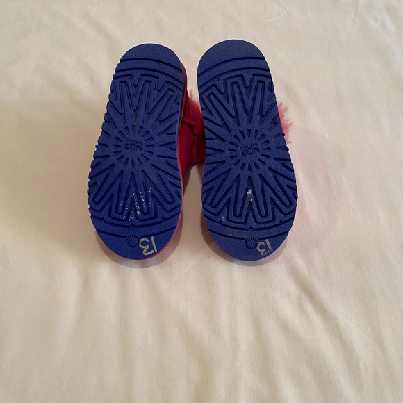 New Pink and Blue UGG Mini Bailey Button Boots - Picture 4 of 11